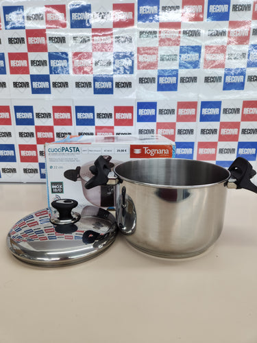 Tognana Vanitosa Set Pastapot, Acero Inoxidable, Plateado, 22 cm